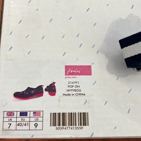 Joules Women's Wellington Boots Rain size 8 - Picture 3 of 3